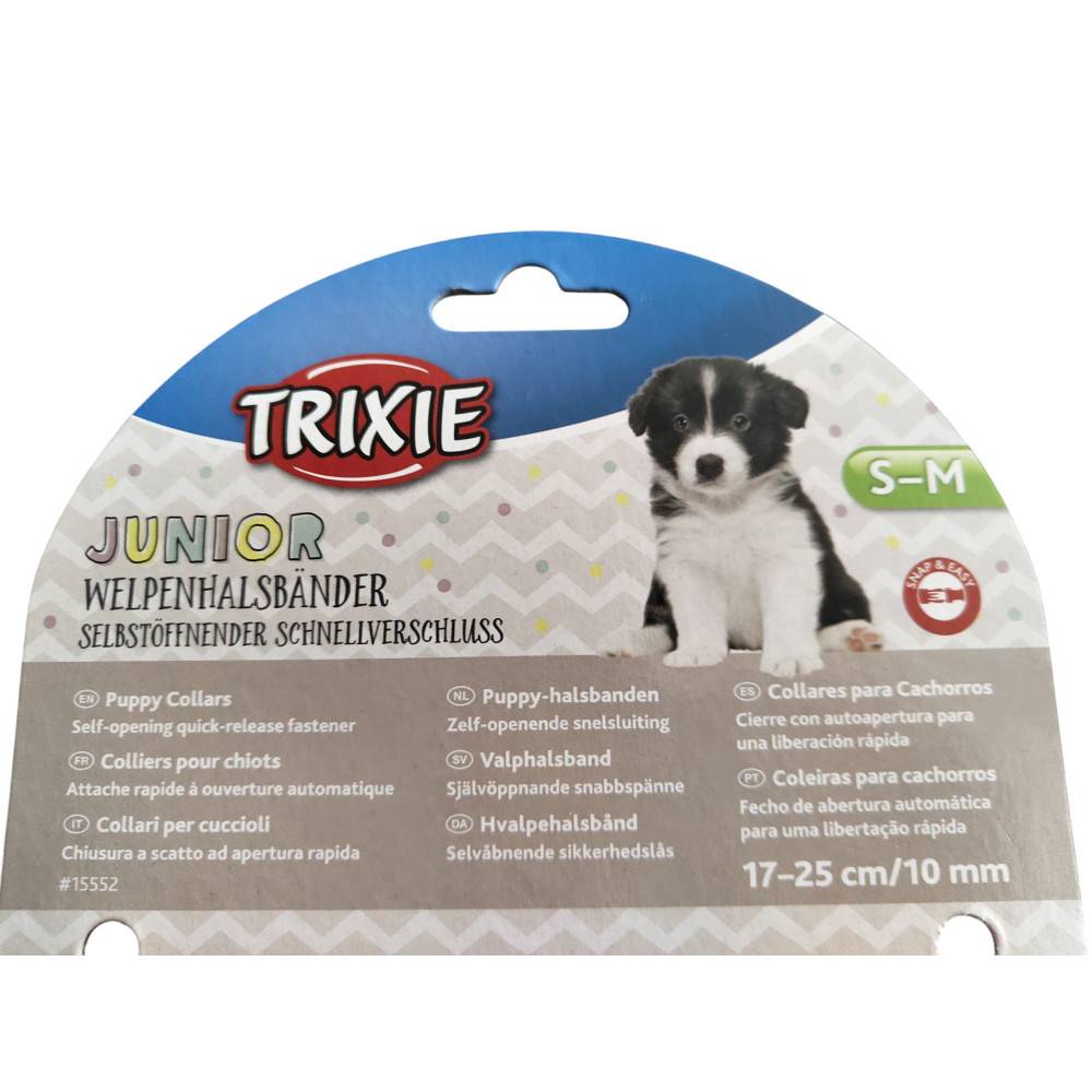 Trixie - Trixie - 6 colliers S-M 17 à 25 cm x 10 mm pour chiot. assortiment de couleurs - Imagen 4