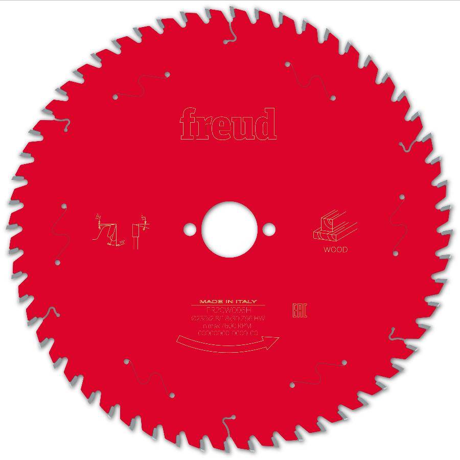 Lame pour scie circulaire portative FREUD - Ø235 2,8/1,8 AL30 Z56 BA 10° - F03FS09736 -FR20W006H