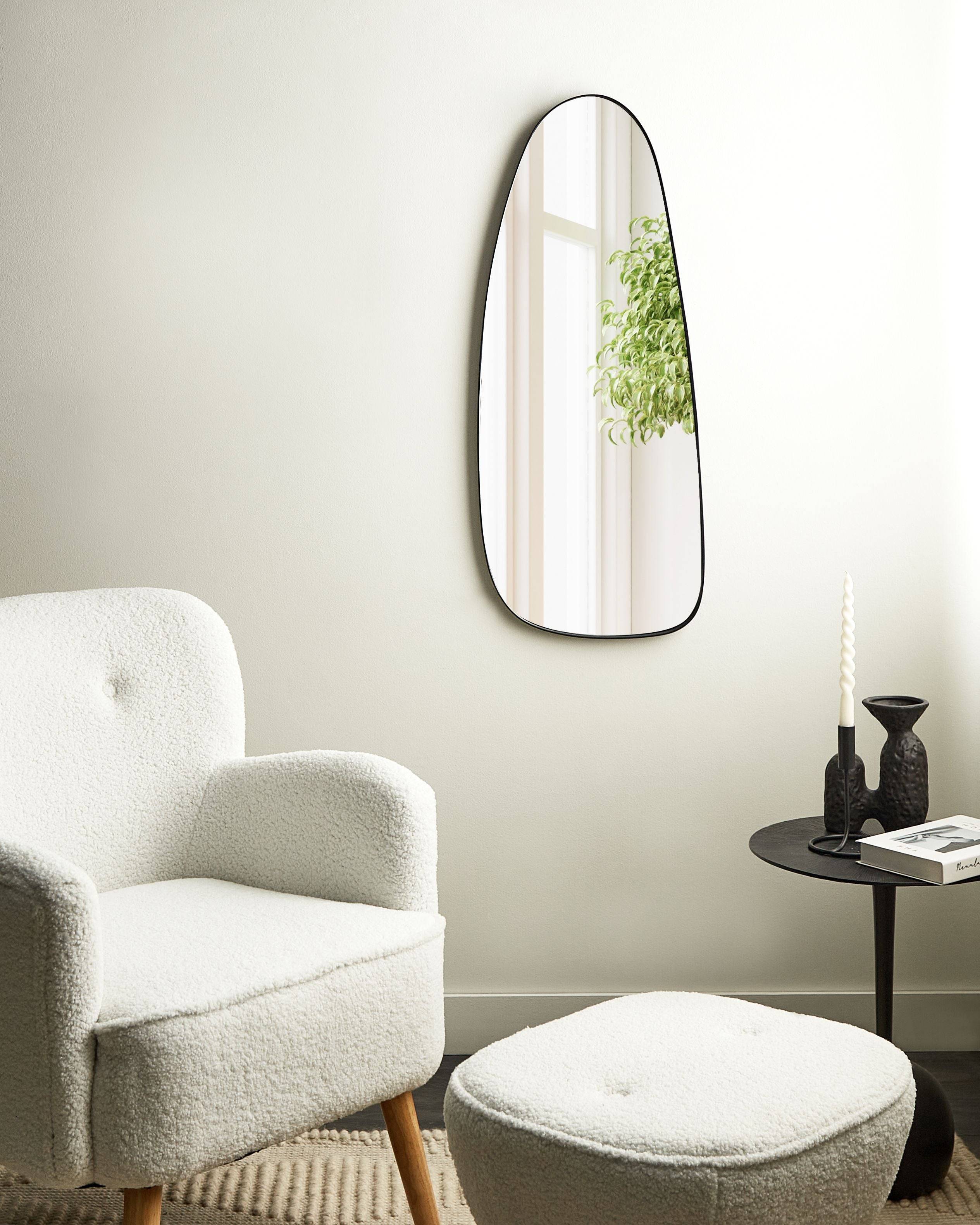 Beliani - Miroir Métal Noir CERGY - 39x3x95- Beliani