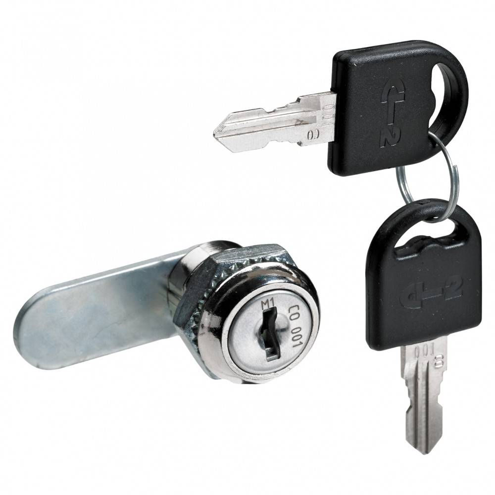 Serrure de meuble acier à encastrer HETTICH de 10 à 30 mm réversible - Image 1