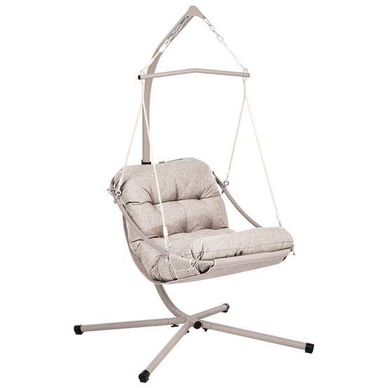 Beliani - Chaise porte-à-faux Oléfine Beige ALGHERO - 109x101x195- Beliani - Image 2