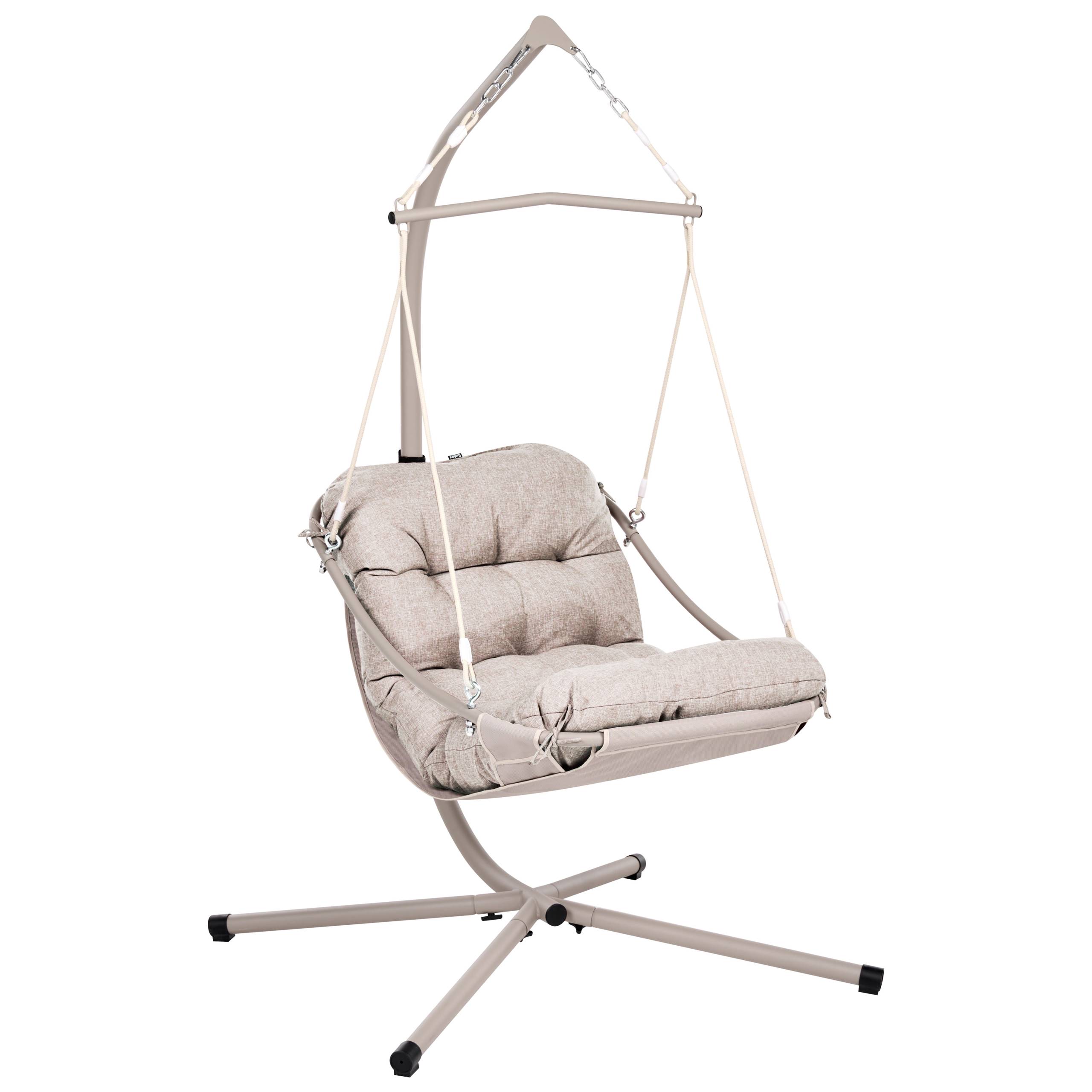Beliani - Chaise porte-à-faux Oléfine Beige ALGHERO - 109x101x195- Beliani - Image 2