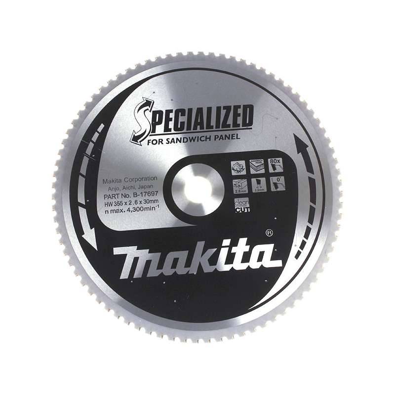Makita - Lame carbure MAKITA B-17697 ''Specialized'' Panneaux sandwichs pour scies circulaires Makita