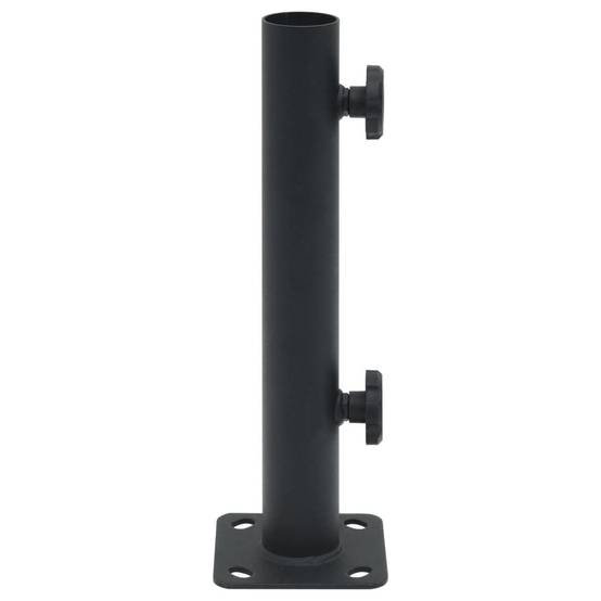 ComfortXL - Support de Mât Parasol Acier Base de Fixation au Sol pour Terrasse Balcon Mât Ø32-38mm Noir Mat – ComfortXL Outdoor Living - Image 2