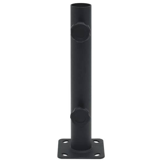 ComfortXL - Support de Mât Parasol Acier Base de Fixation au Sol pour Terrasse Balcon Mât Ø32-38mm Noir Mat – ComfortXL Outdoor Living - Image 3