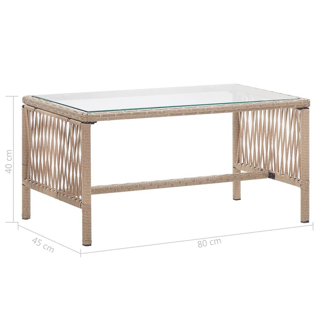 Vidaxl - Salon de jardin 4 pcs avec coussins Résine tressée Beige vidaXL 46436 - Image 3