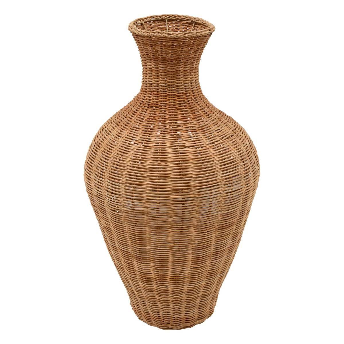 Vase Déco en Rotin "Melia" 70cm Naturel - Image 1