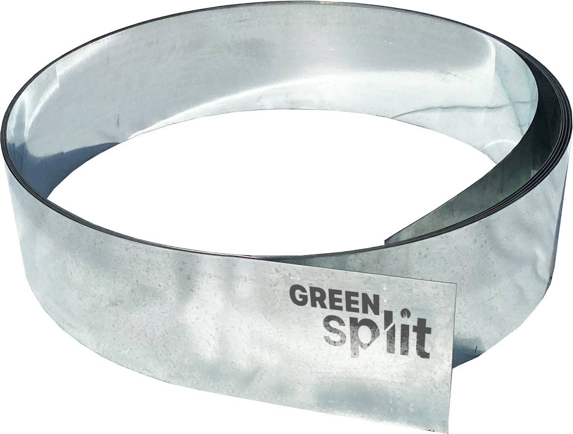 Ruban de Bordure de Jardin métal alu/zinc, Longueur:15 m, Largeur:15 cm, Green-split - Image 1