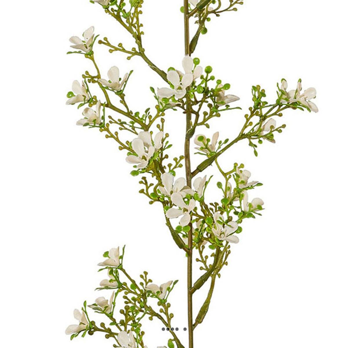 Artificielles - Superbe guirlande de jasmin artificiel L 190 cm en plastique Blanc neige - couleur: Blanc neige - Imagen 3