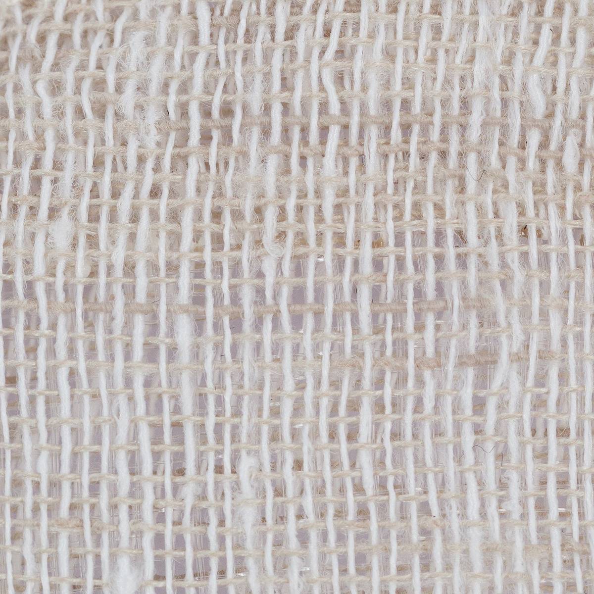 Atmosphera - Lot de 2 voilages "Fred" blanc 60x90cm - Atmosphera Créateur d'intérieur - Imagen 5