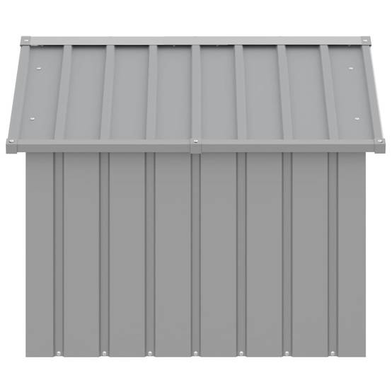 Vidaxl - Niche pour chien Gris 116,5x103x81,5 cm Acier galvanisé vidaXL 171542 - Image 7