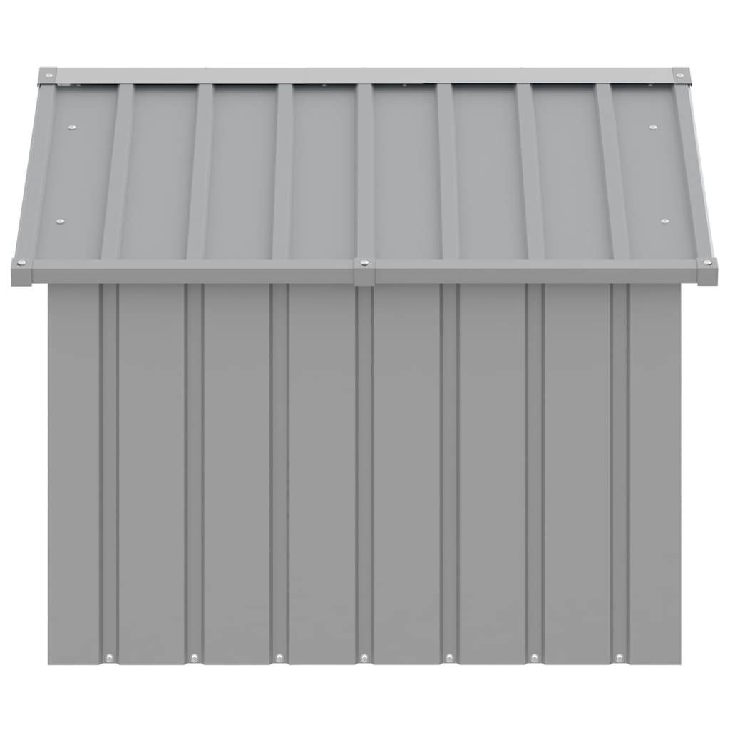 Vidaxl - Niche pour chien Gris 116,5x103x81,5 cm Acier galvanisé vidaXL 171542 - Image 7