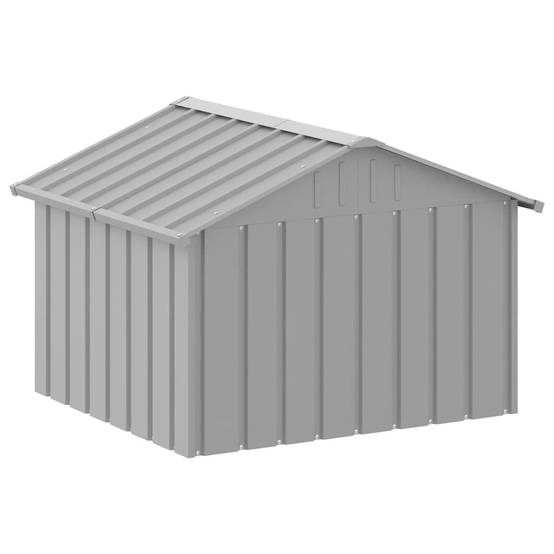 Vidaxl - Niche pour chien Gris 116,5x103x81,5 cm Acier galvanisé vidaXL 171542 - Image 8