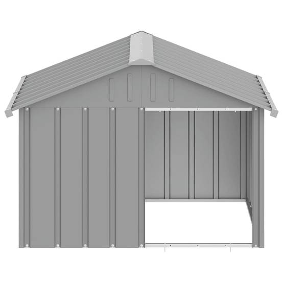 Vidaxl - Niche pour chien Gris 116,5x103x81,5 cm Acier galvanisé vidaXL 171542 - Image 6