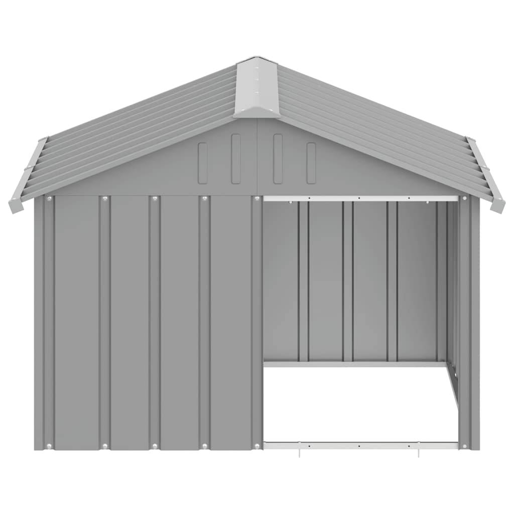 Vidaxl - Niche pour chien Gris 116,5x103x81,5 cm Acier galvanisé vidaXL 171542 - Image 6