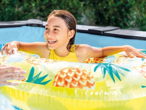 Piscine tubulaire Graphite rectangulaire 4,00 x 3,00 x 1,24 m - Intex - Image 8