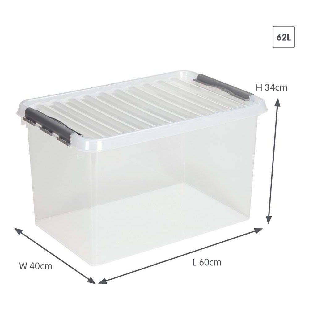 Sunware - Boîte de rangement en plastique Q-line 62 litres - Imagen 3
