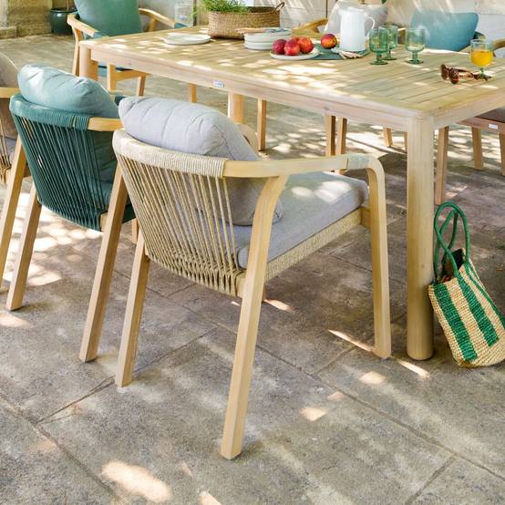 Hesperide - Fauteuil de jardin "Papouasie" vert olive en acacia Hespéride - Image 3