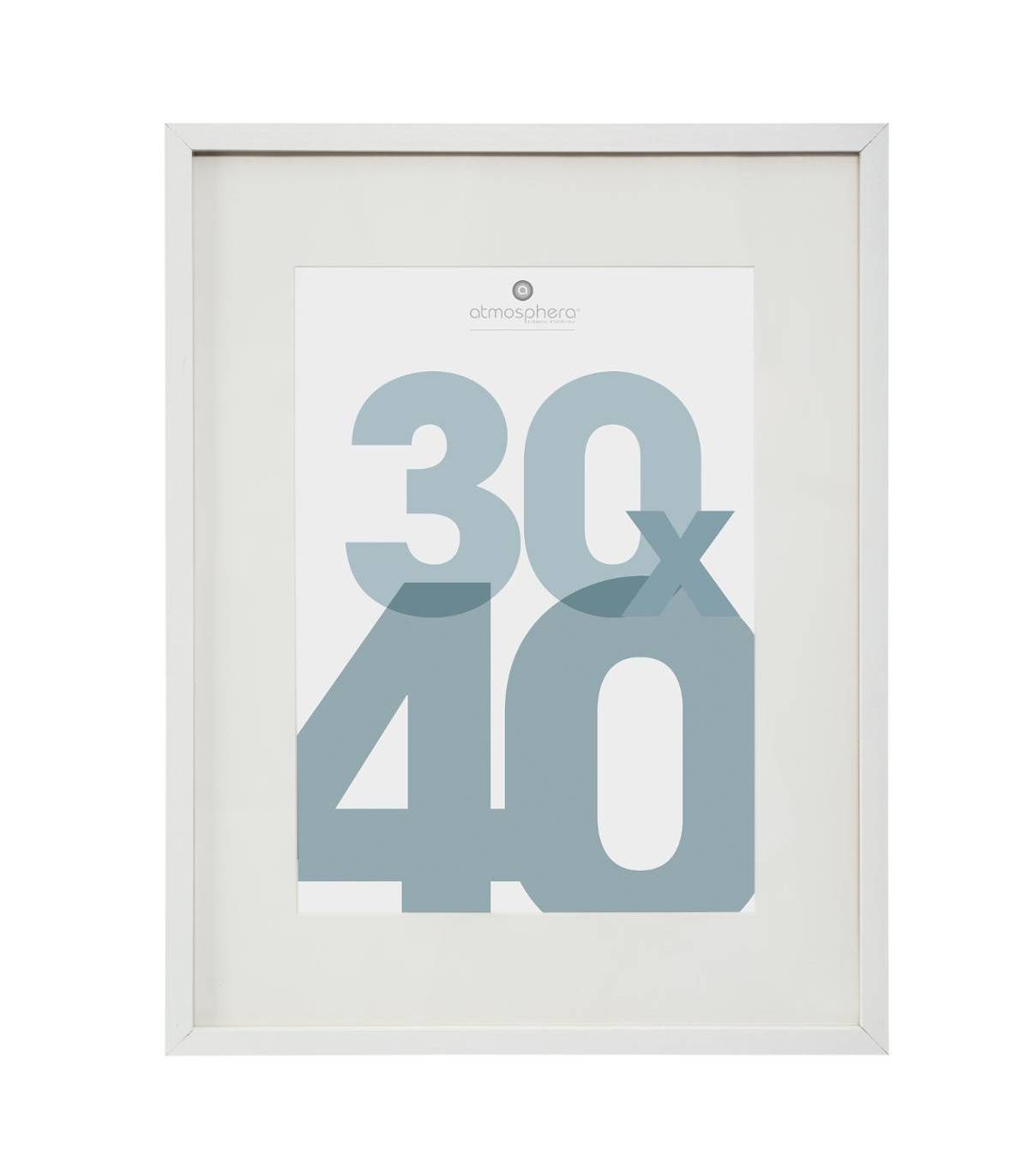 Cadre photo en Bois Blanc pour Photo 30 x 40 cm - Image 1