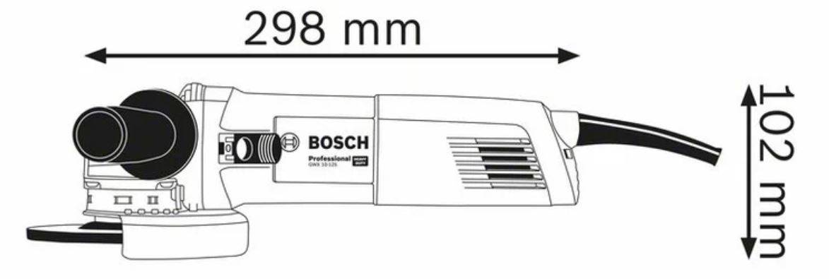 Bosch Professional - Meuleuse d'angle 1000W GWX 10-125 Professional - BOSCH - 06017B3000 - Imagen 3