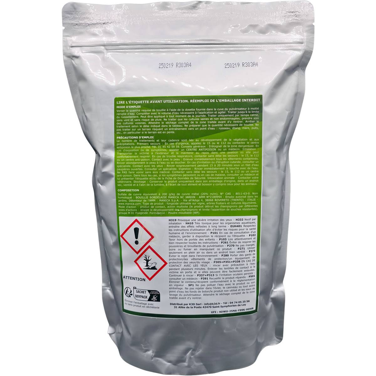 Solu'Bordelaise - Cloque du Pêcher - 5 kg de Bouillie Bordelaise Non Colorée - Polyvalent à base de Sulfate de Cuivre 200 g/kg - Doseur Inclus - Image 6