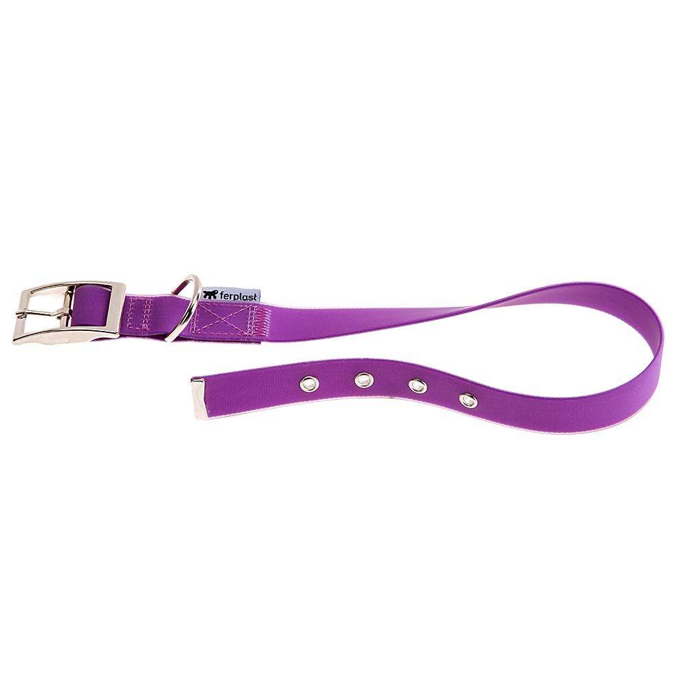 Ferplast - Collier pour Chiens EVOLUTION CF25/53, Hypoallergénique, Lavable, Ajustable, Violet - Imagen 1