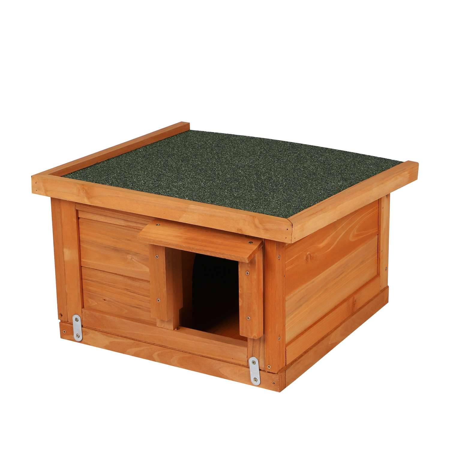 Sans Marque - Maison à hérisson en bois naturel - Toilinux - Imagen 1
