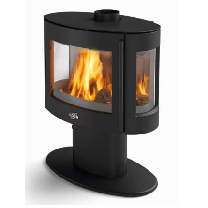 Poêle à bois GODIN Le Coggia 9kW - Noir - 388142 - Image 1