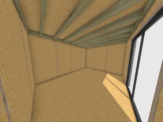 Sans Marque - Studio de jardin locatif en bois 4,4 x 3,5 x 2,7 m avec plancher isolé / menuiseries alu k-line - Image 5