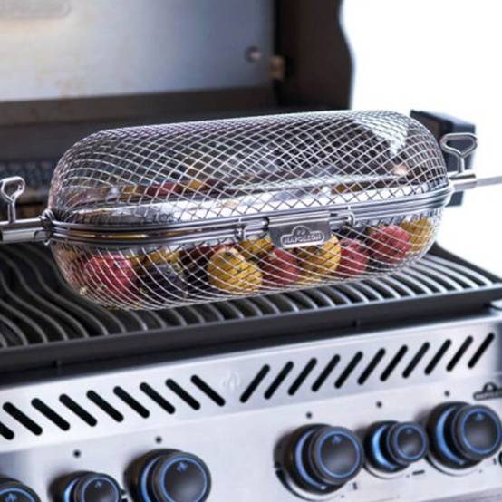 Panier à Rôtissoire Rotatif En Acier Inoxydable Pour Griller Fruits Noix Et Amandes Panier à Rôtissoire Rotatif En Acier Inoxydable Pour Griller Fruits Noix Et Amandes