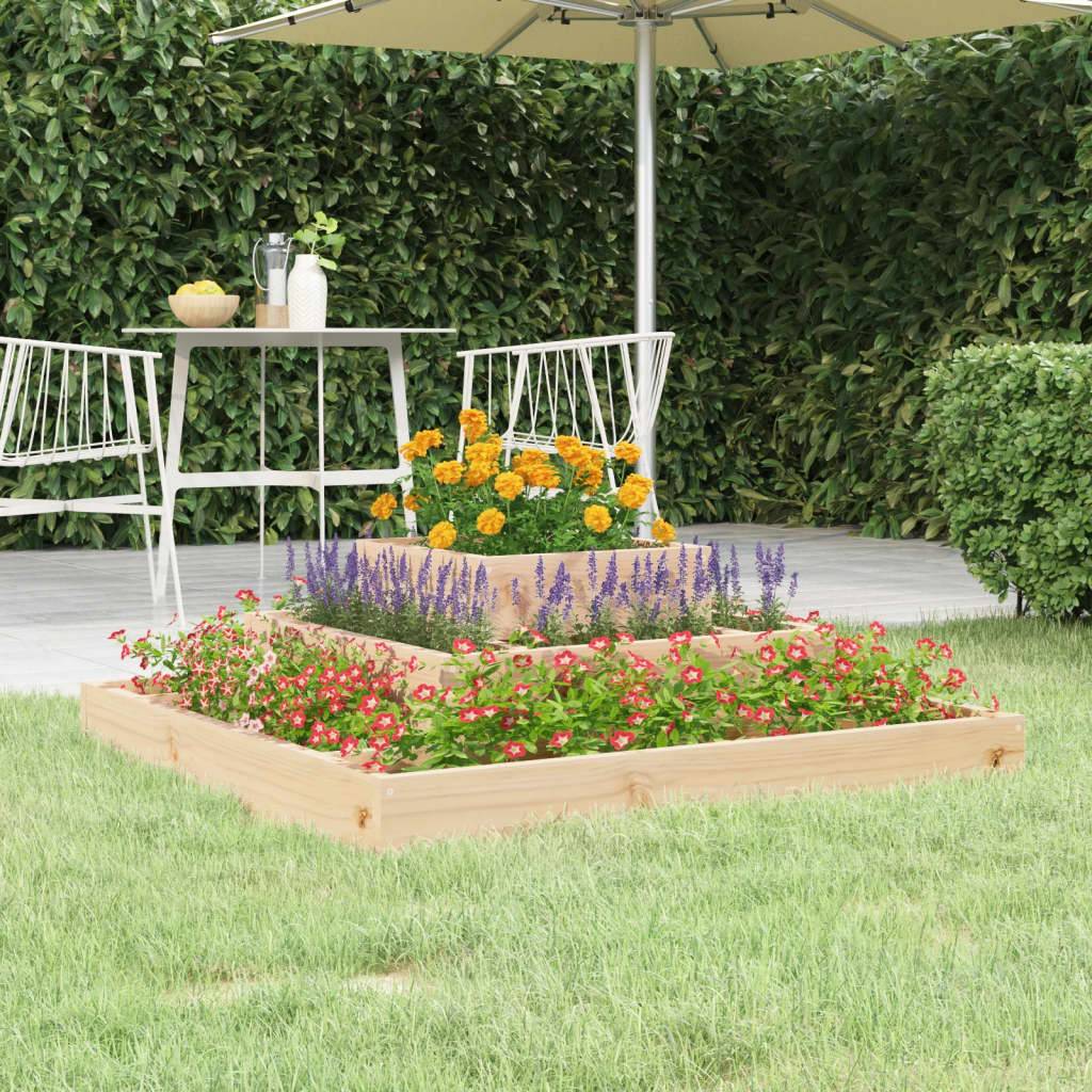Maison Chic - Jardinière, Bac à fleurs, Pot de fleurs 80x80x27 cm Bois massif de pin - Imagen 2