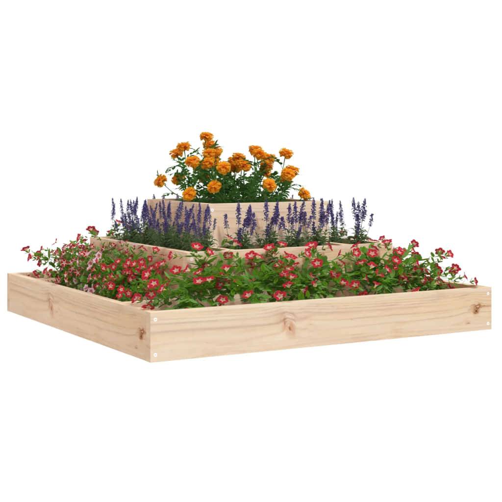 Maison Chic - Jardinière, Bac à fleurs, Pot de fleurs 80x80x27 cm Bois massif de pin - Imagen 3
