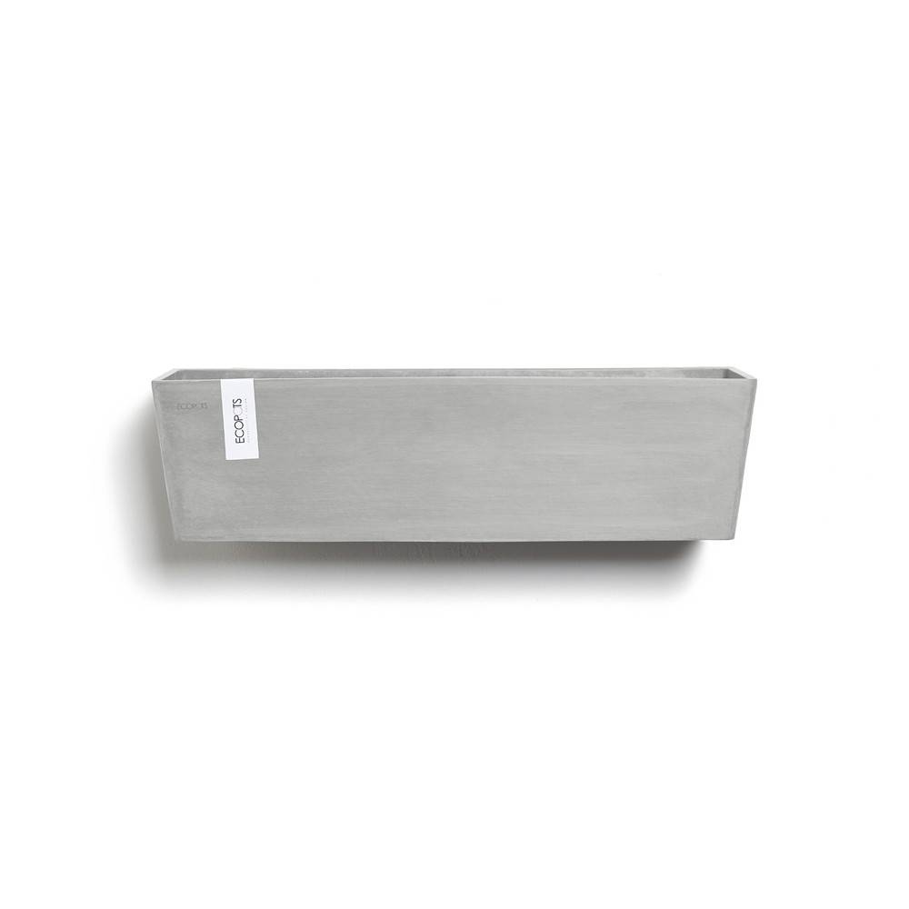 Ecopots - Pot suspension mural Manhattan Wall L Blanc Gris - 55 x 17,2 x H. 15 cm - 9,2 L ECOPOTS - Imagen 1