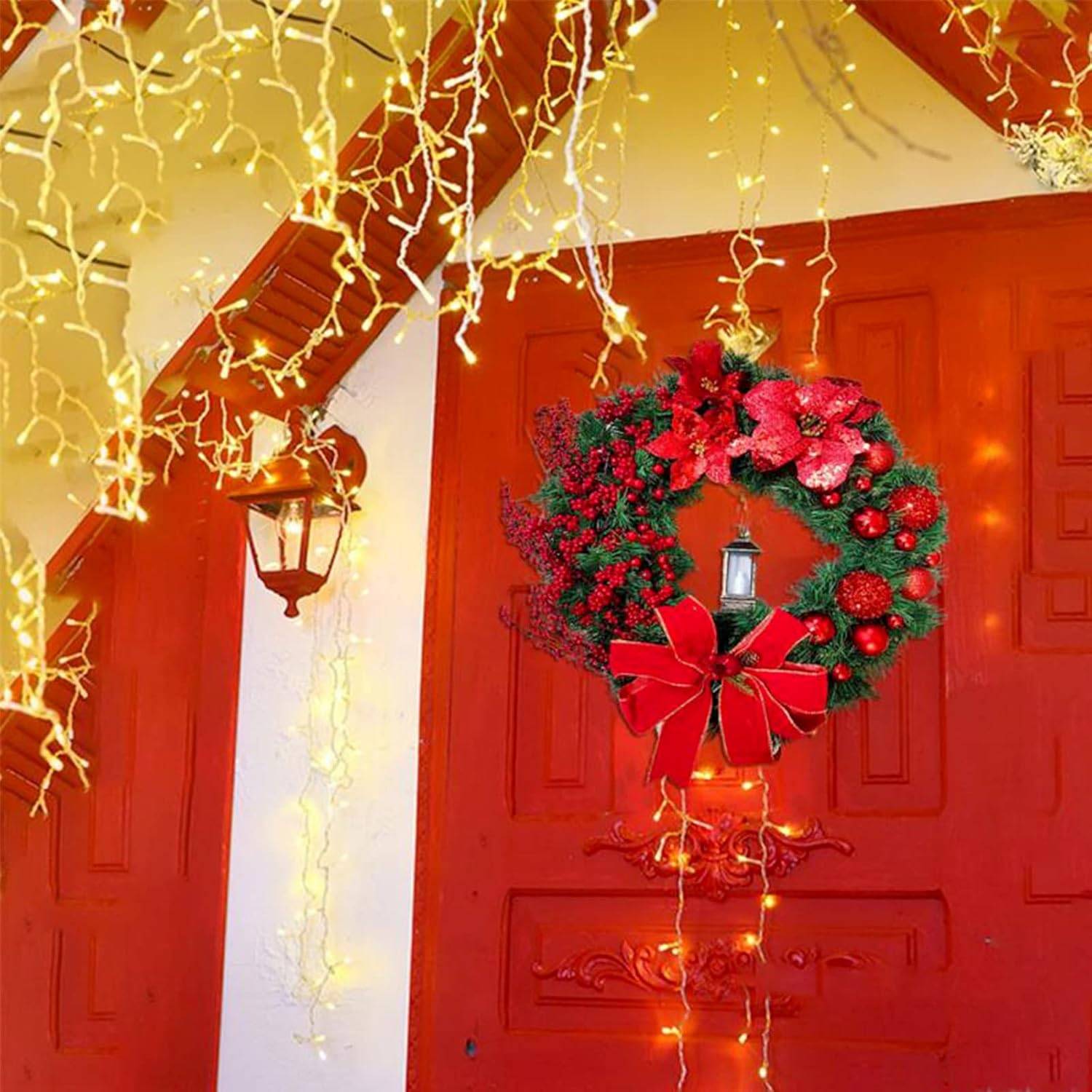 Couronne de noël pour scène de la nativité de 40cm, décorations de noël, guirlande de noël artificielle, fournitures de fête de noël - Image 4
