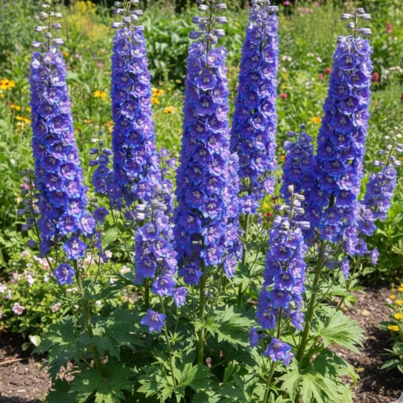 Pied-d'alouette Blue Jay, Delphinium à fleurs Bleue/ - feuillage Caduc - Godet - 5/20 cm - Imagen 1
