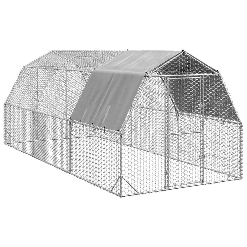 Vidaxl - Poulailler avec toit 2,5x6x2,25 m acier galvanisé vidaXL 3328527