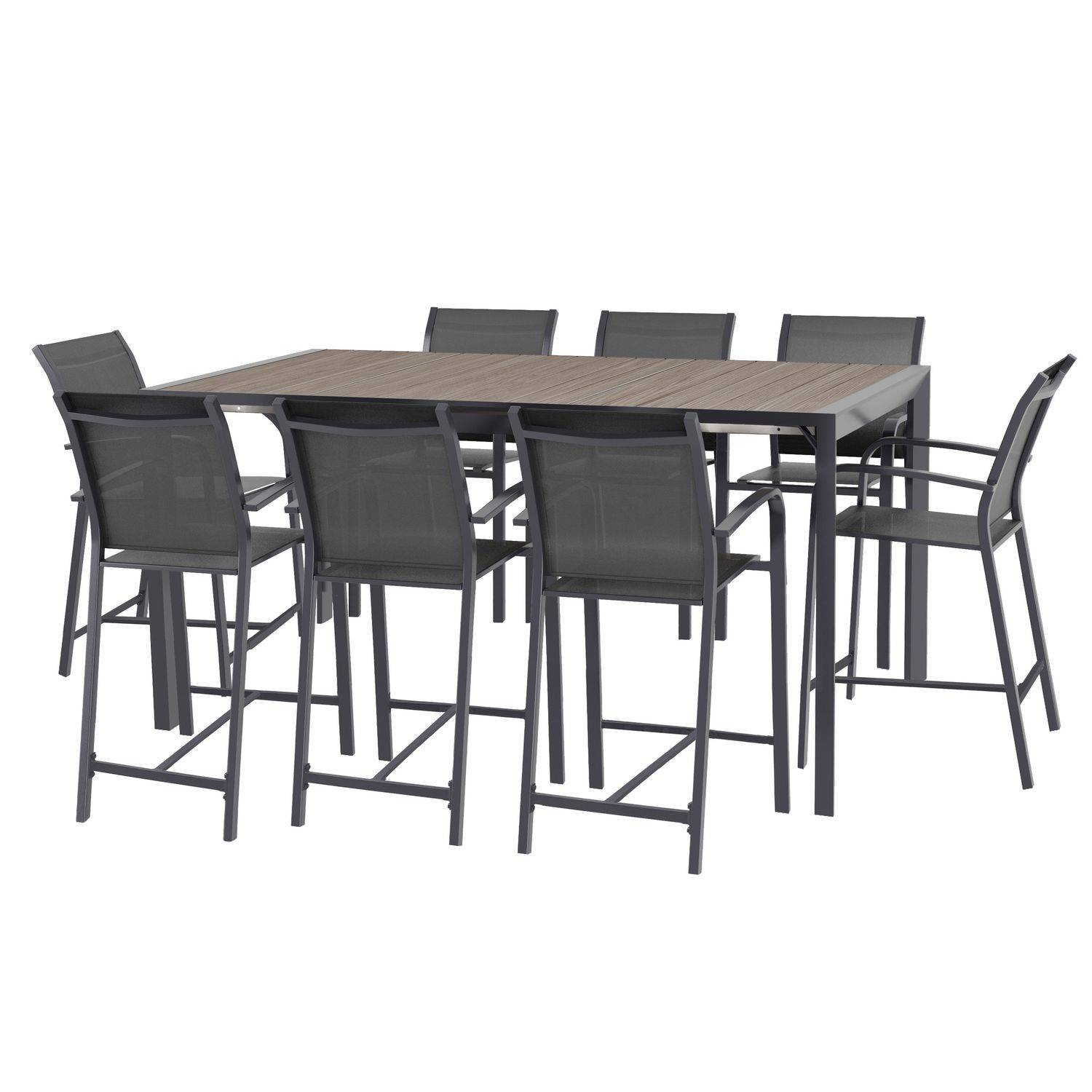 Hesperide - Table haute de jardin extensible Evasion en aluminium - 8 Places - Hespéride - Imagen 6