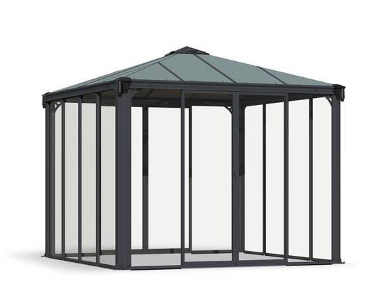 Canopia by Palram - Canopia Tonnelle de jardin fermée Ledro 3X3 Gris - Imagen 1
