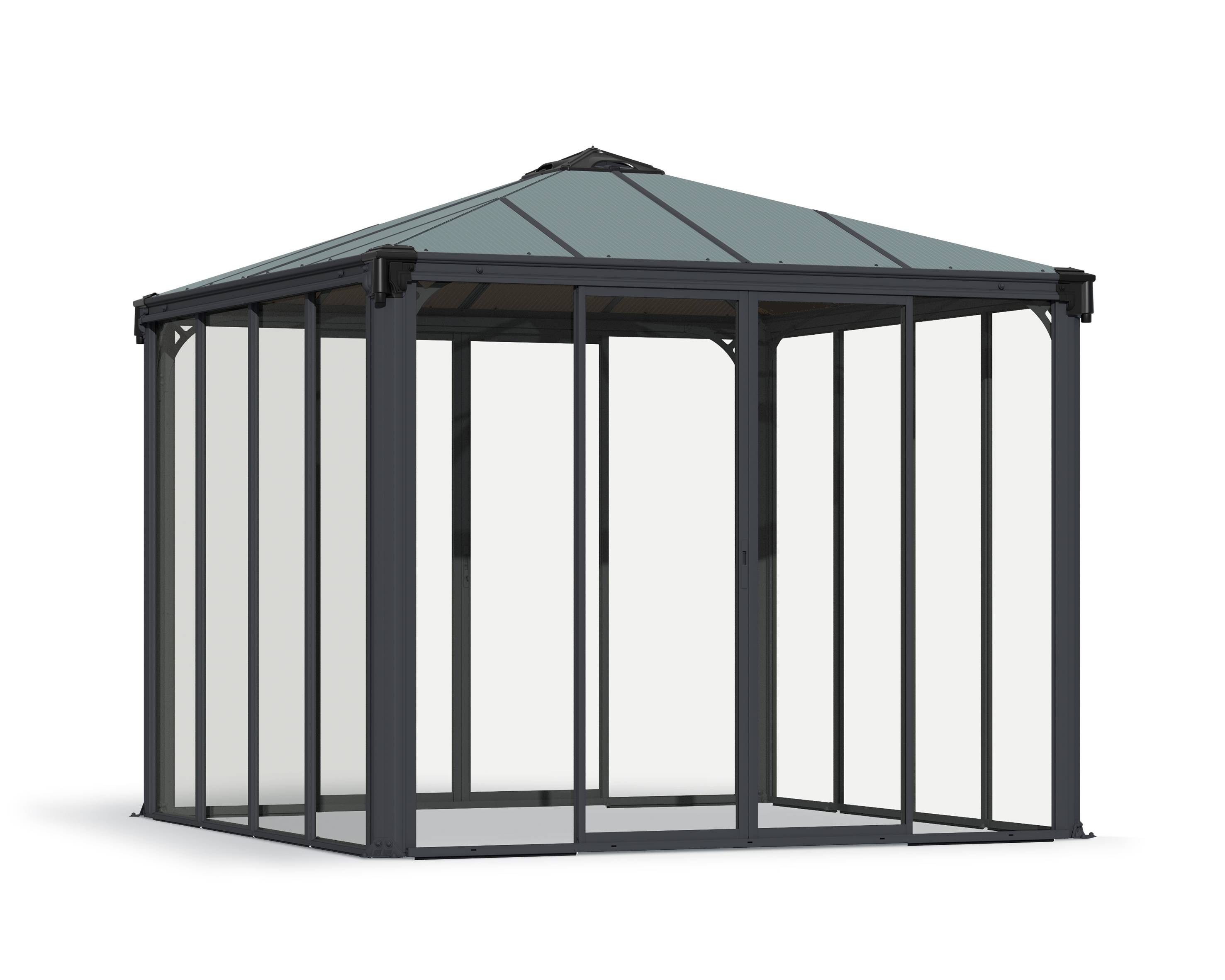Canopia by Palram - Canopia Tonnelle de jardin fermée Ledro 3X3 Gris - Imagen 1