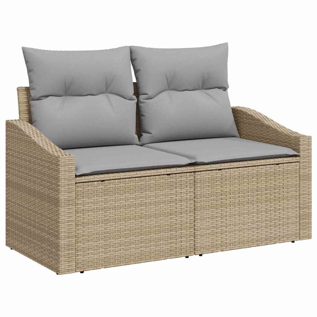 Vidaxl - Ensemble de Canapés avec coussin 5 pcs Beige polyrotin vidaXL 3346720 - Imagen 5