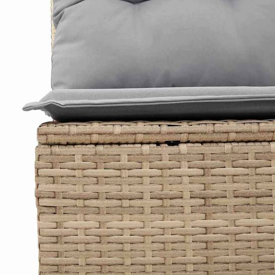 Vidaxl - Ensemble de Canapés avec coussin 5 pcs Beige polyrotin vidaXL 3346720 - Image 8