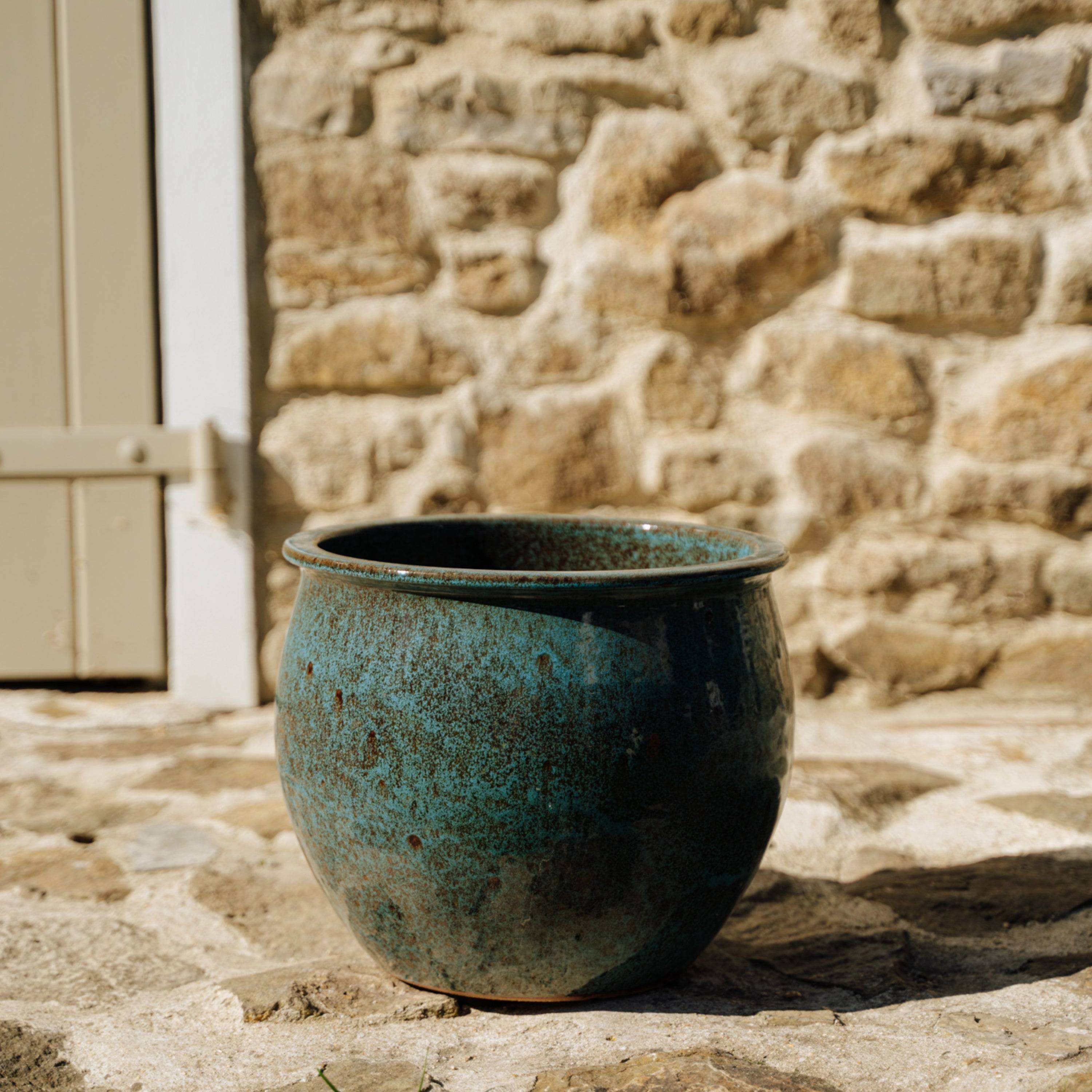 Pot NEWTON 21x23cm bleu acier - Image 1