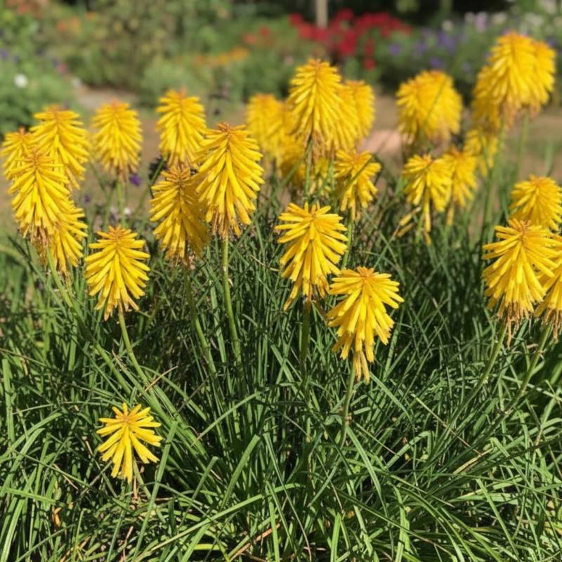 Kniphofia, Tison de Satan Banana Popsicle® à fleurs Jaune/ - feuillage Caduc - Godet - 5/20 cm - Imagen 1