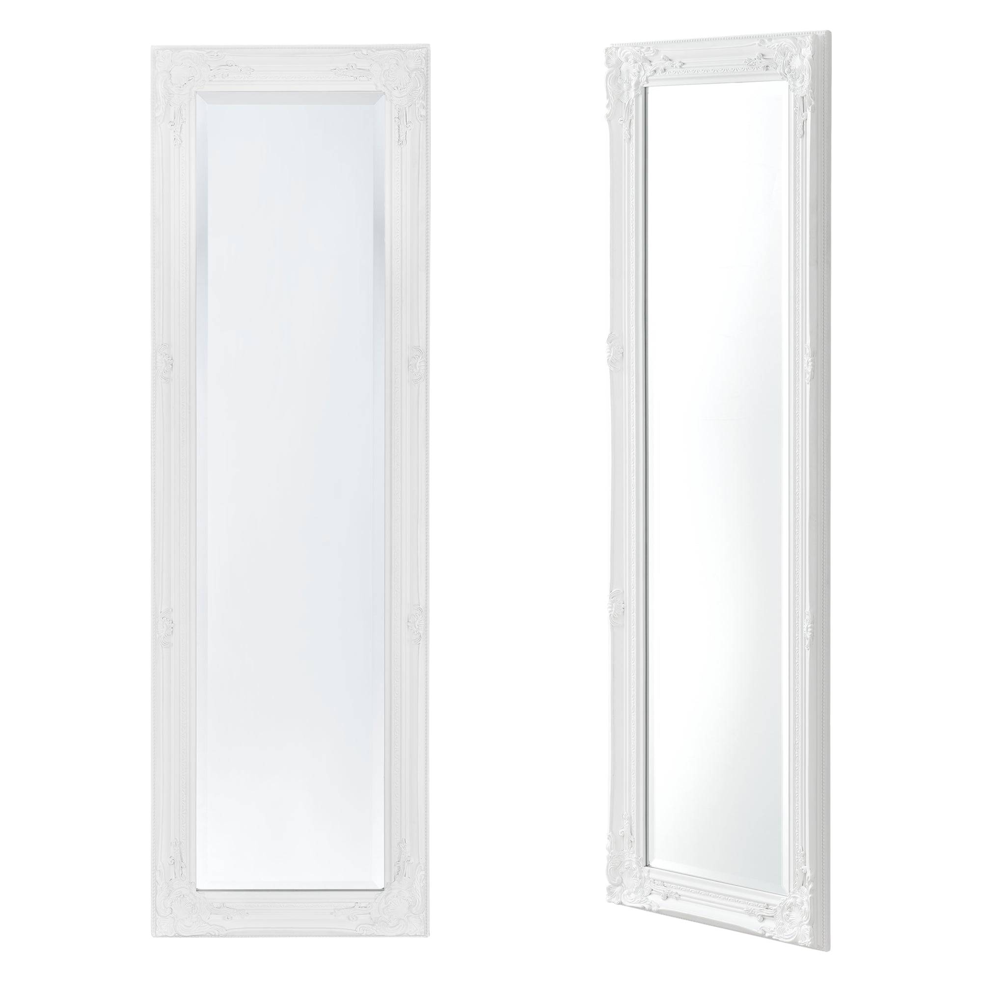 Helloshop26 - Miroir mural 132 x 42 x 3,5 cm blanc - Imagen 1