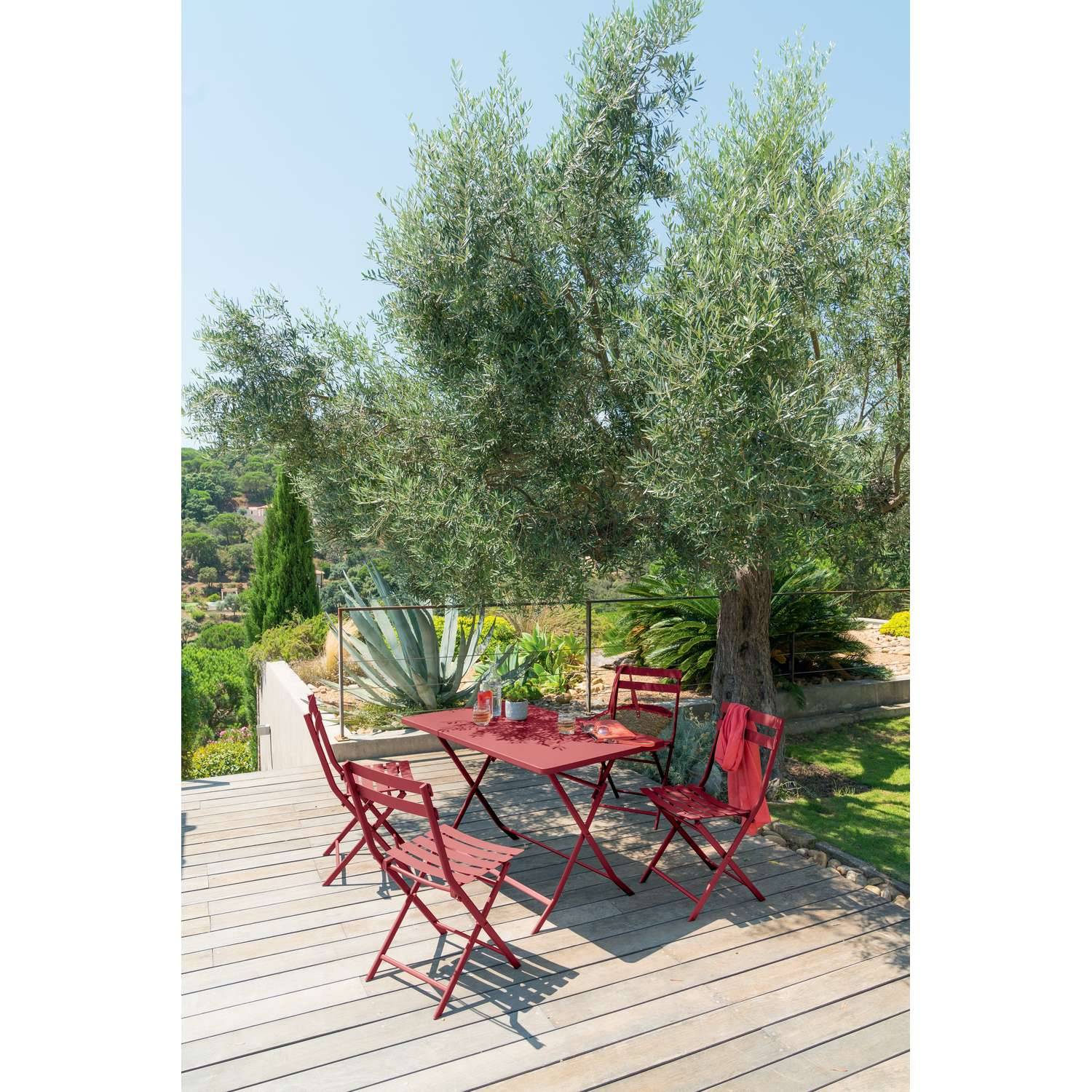 Sans Marque - Lot de 2 chaises de jardin pliables en métal Greensboro - Toilinux - Imagen 2