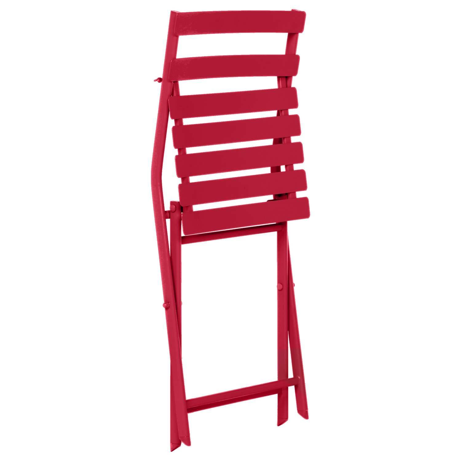 Sans Marque - Lot de 2 chaises de jardin pliables en métal Greensboro - Toilinux - Imagen 3