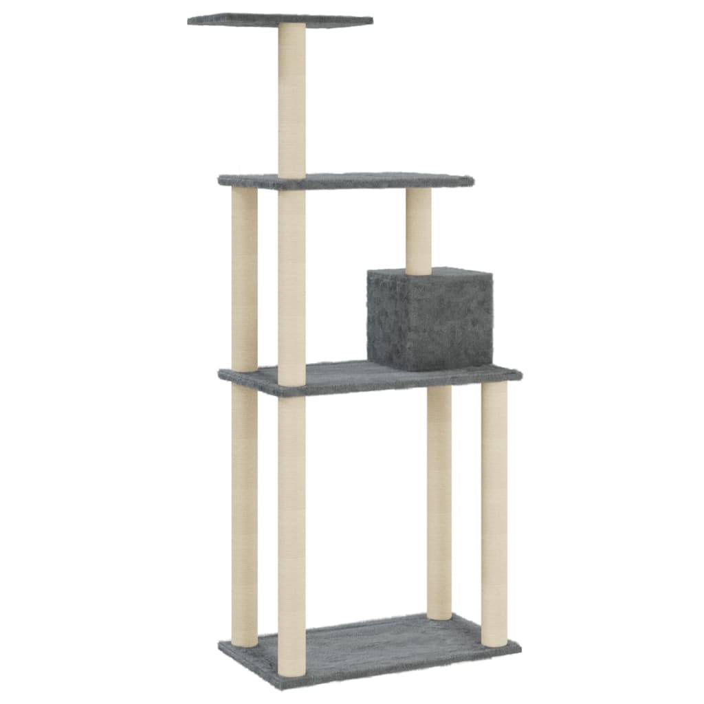 Vidaxl - Arbre à chat avec griffoirs en sisal Gris foncé 147 cm vidaXL 171478 - Imagen 7