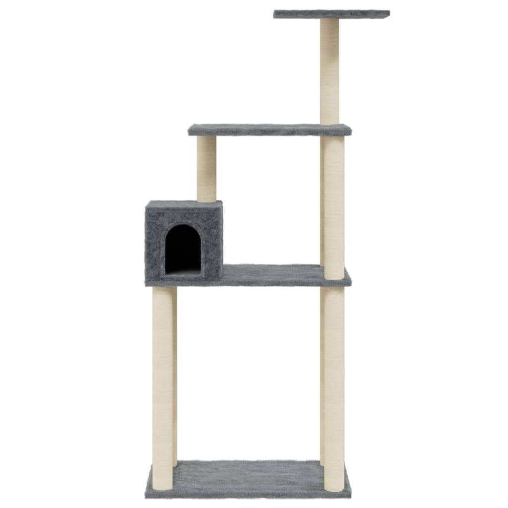 Vidaxl - Arbre à chat avec griffoirs en sisal Gris foncé 147 cm vidaXL 171478 - Imagen 5