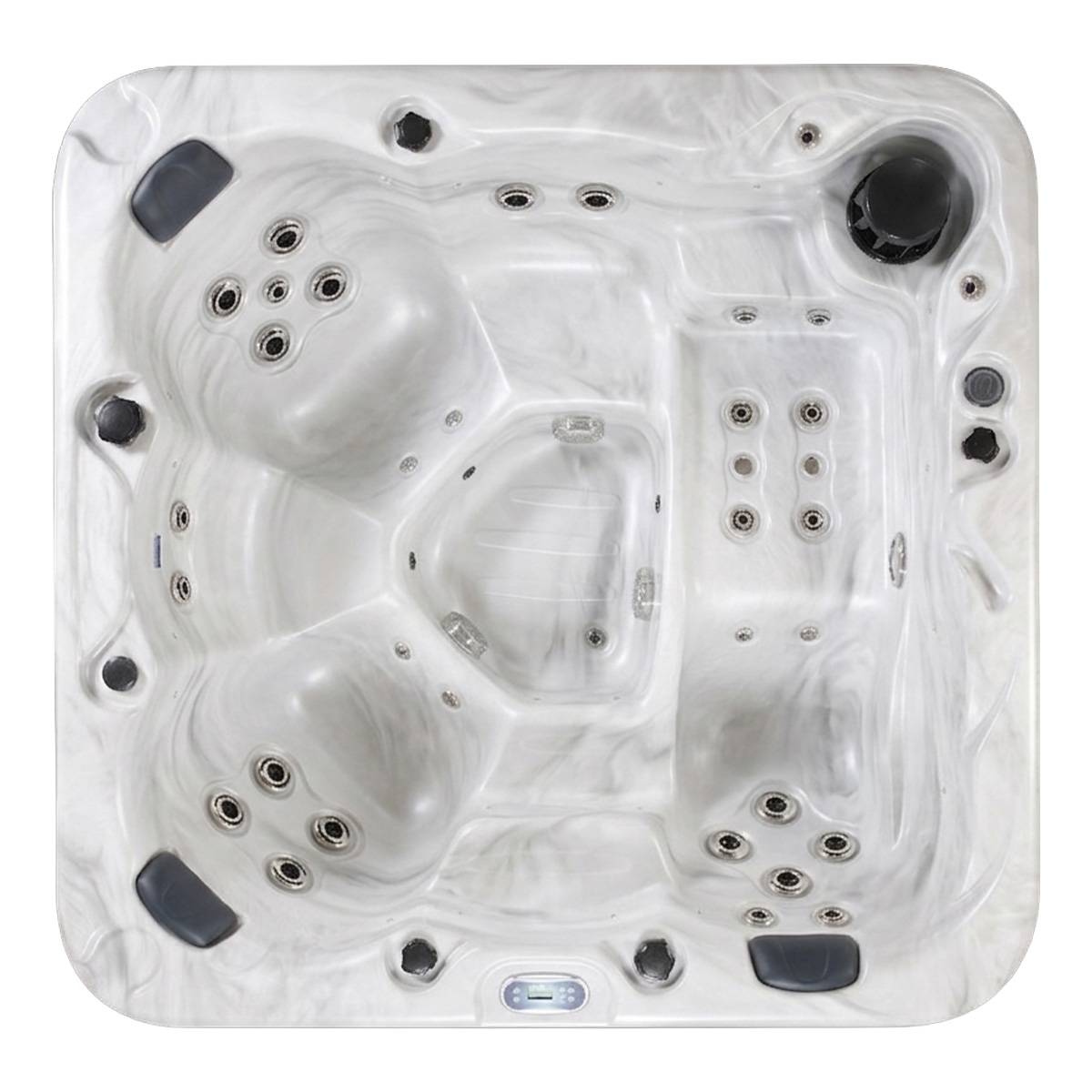 Water Clip - WATERCLIP Spa rigide acrylique KYMA 6 places 25 hydrojets 200 x 200 x 82 cm - Image 2
