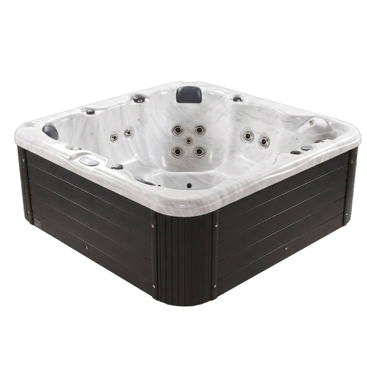 Water Clip - WATERCLIP Spa rigide acrylique KYMA 6 places 25 hydrojets 200 x 200 x 82 cm - Image 1